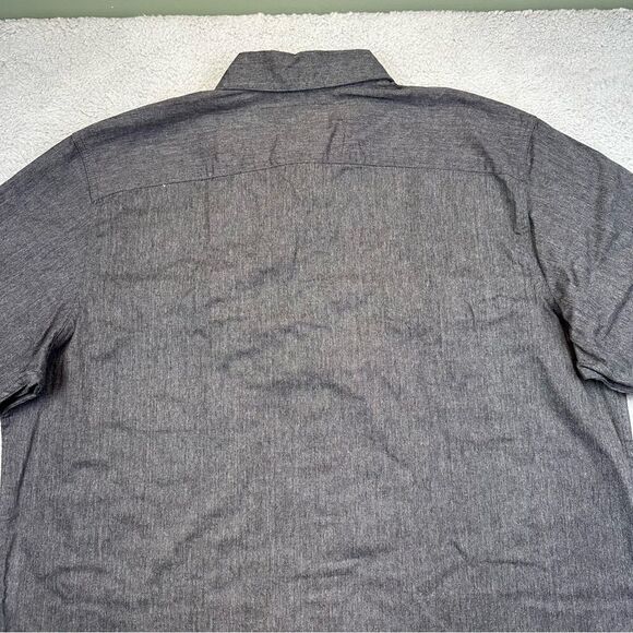 Wrangler Button Up Shirt Mens XL Gray Soft Stretch Western Outdooor Poly Cotton - Picture 8 of 15